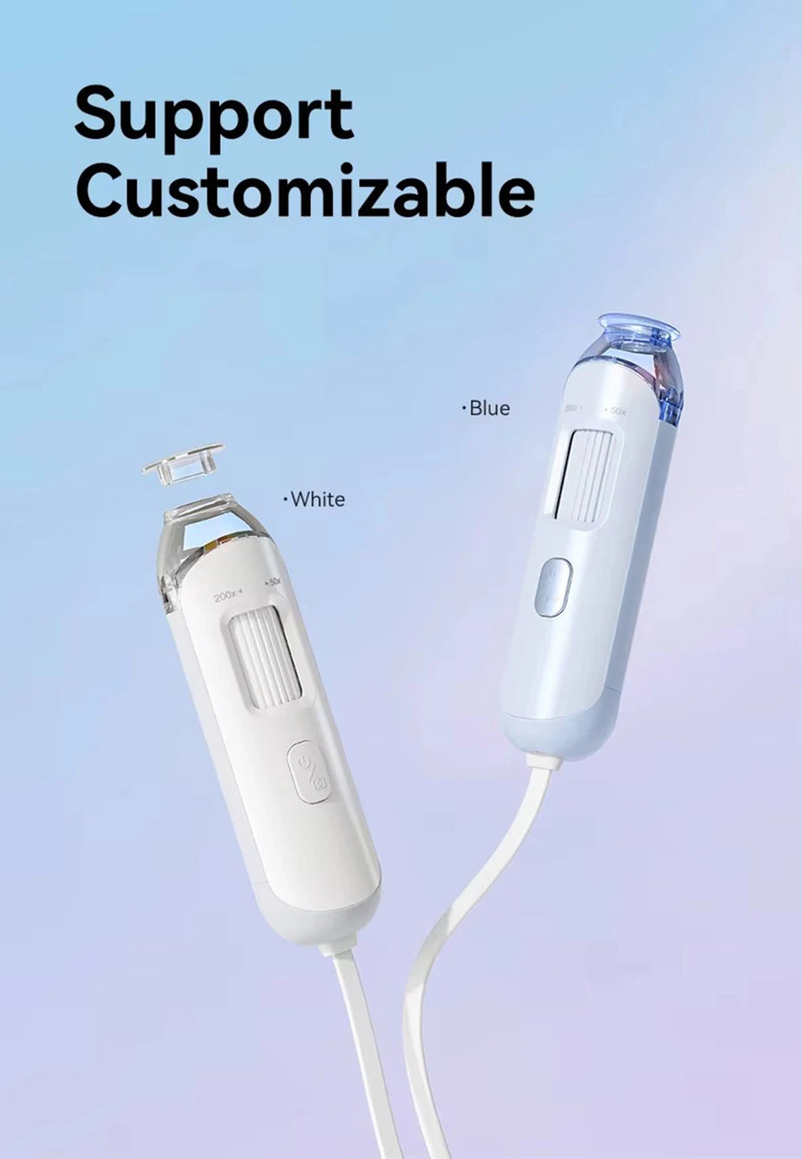 New 50X-200X Magnifying Hair Follicles Scalp Detector Skin Analyzer Microscope Tool High Definition Skin Tester Support APP