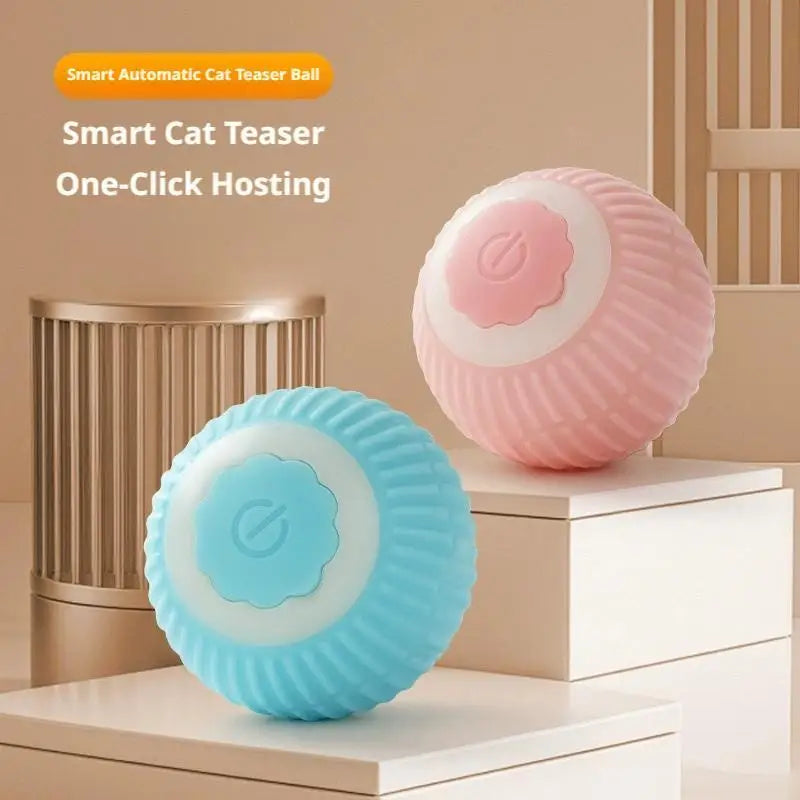 Smart Automatic Cat Toy Ball Interactive Motion Pet Toy For Indoor Cats USB Rechargeable Silent Avoidance Rolling Pet Toy