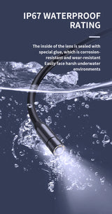 HD Endoscope Inspection Camera | IP67 Waterproof | 8 LED | Type-C & iOS | Car Sewer Pipeline Borescope