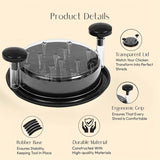 Meat Chicken Shredder Tool | Stainless Steel | Mincing Machine with Lid | Kitchen Grinder