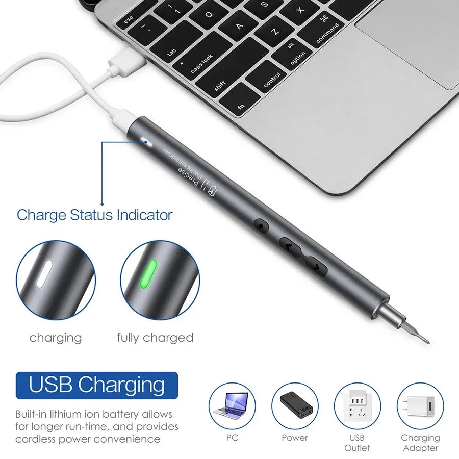 Electric Screwdriver Precision Sets 62 in 1 Power Tool Kit Rechargeable Wireless Mini Small Magnetic Bits for Xiaomi Cell Mobile