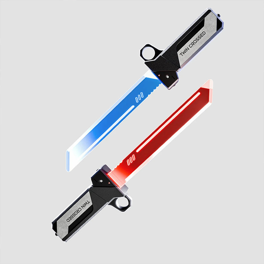 2026 New Lightsaber Sword Toy Light Sword Games for Children Adult Double-Bladed Luminous Toy for Boys Kids Interactive Cosplay