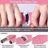 Pilates Resistance Band Kit | Portable Home Gym Set | Full Body Workout