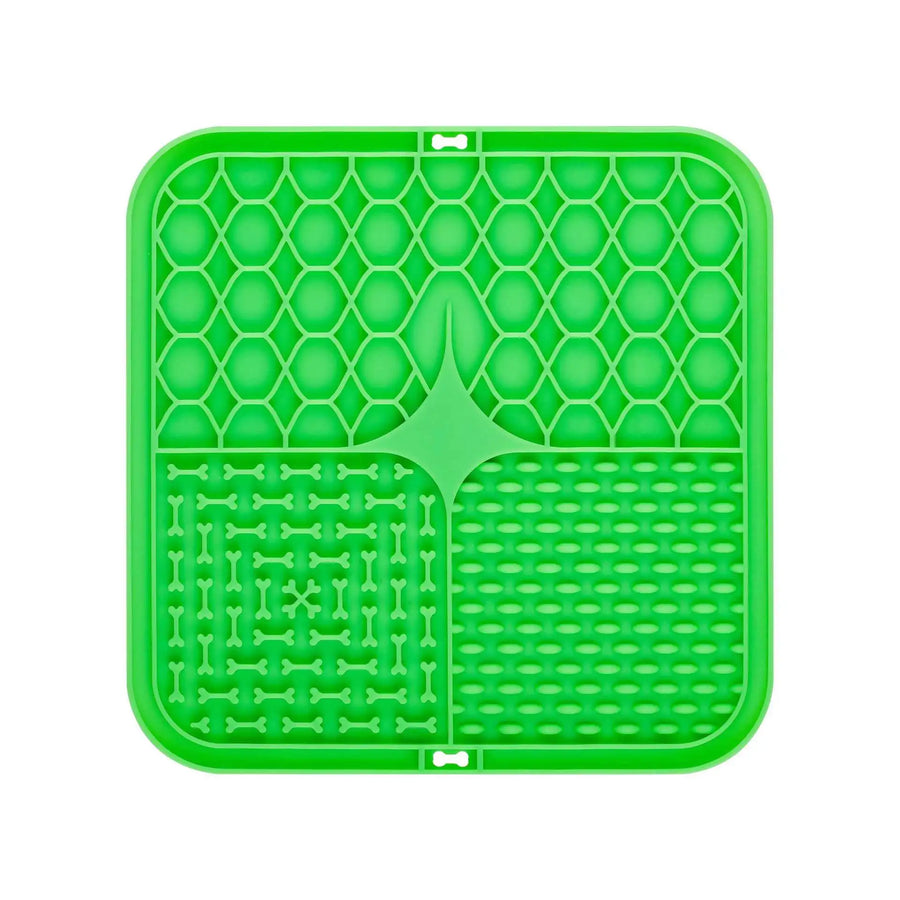 Silicone Dog Lick Mat with Suction Cup | Calming Distraction for Bath Nail Trimming | Slow Feeder for Yogurt Peanut Butter