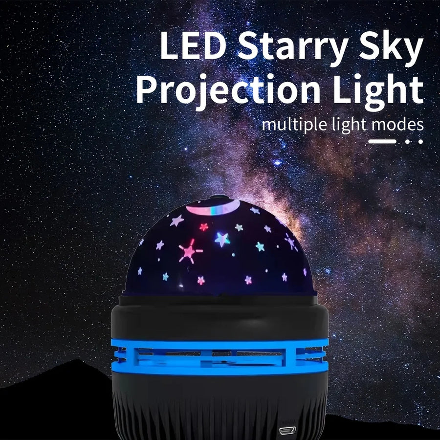 LED Starry Galaxy Projector Light RGB Smart Remote Control Star Aurora Lamp KTV USB for Home Room Camping Wedding Decorations