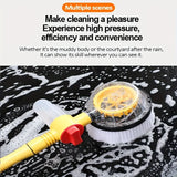 360° Rotating Car Wash Brush Kit | Auto Foam | Chenille Bristles