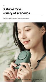 Bladeless Neck Fan | 1800mAh | 3 Speed Settings | USB Rechargeable | Hands-Free Cooling