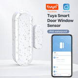 Tuya WiFi Door Window Magnetic Sensor Wireless Connection Smart Home Protection Door Detectors Automation
