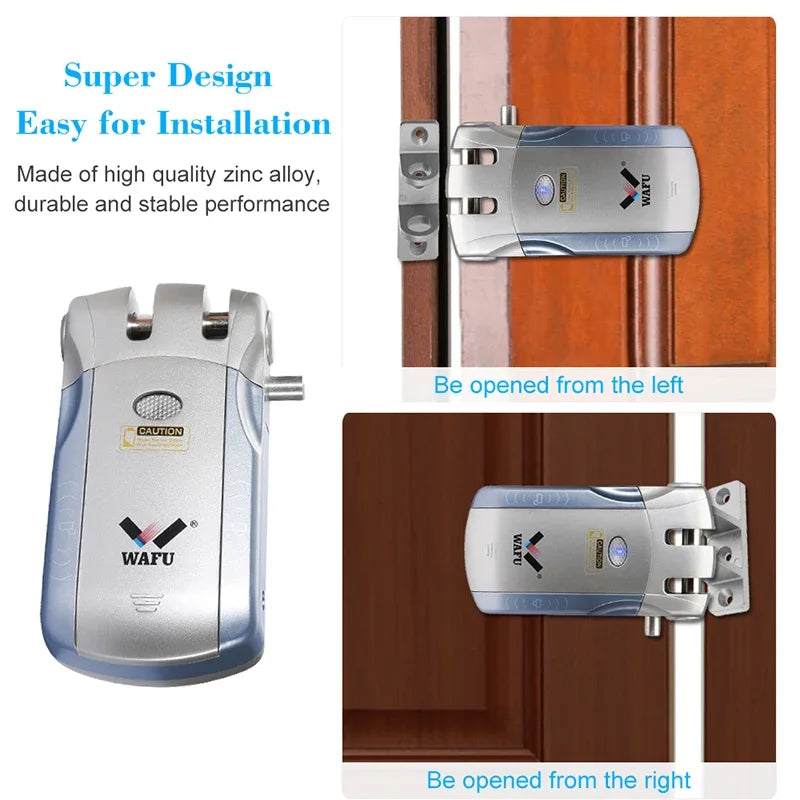 WAFU Smart Door Lock | Fingerprint & Password | WiFi & Bluetooth | Remote App Control