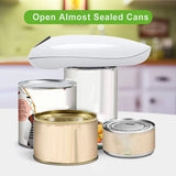 Electric Can Opener | One-Touch Automatic | Smooth Edge | Also Opens Jars & Bottles