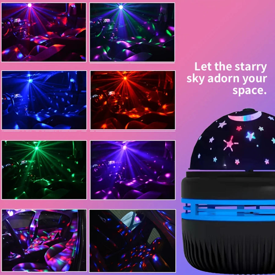 LED Starry Galaxy Projector Light RGB Smart Remote Control Star Aurora Lamp KTV USB for Home Room Camping Wedding Decorations