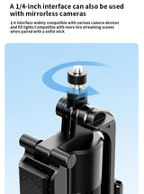 Foldable AI Tracking Gimbal | 360° Auto Rotation Selfie Stick Tripod | For Vlogging