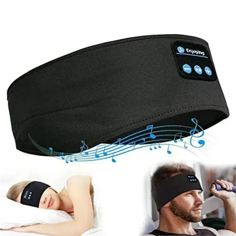Wireless Bluetooth Headband Earphones Sports Headphones Elastic Headband Music Sleeping Eye Mask Bluetooth Headset