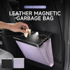LED Hanging Magnetic Garbage Bag With Light, Waterproof PU Leather Storage Bag for Car Rear Seats, Leak-Proof Car Parts