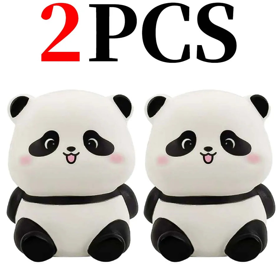 New Panda LED Night Light Living Room Cute Panda Plastic Lamp Bedside Decor Creative Kids Night Light Birthday Gift Decoration