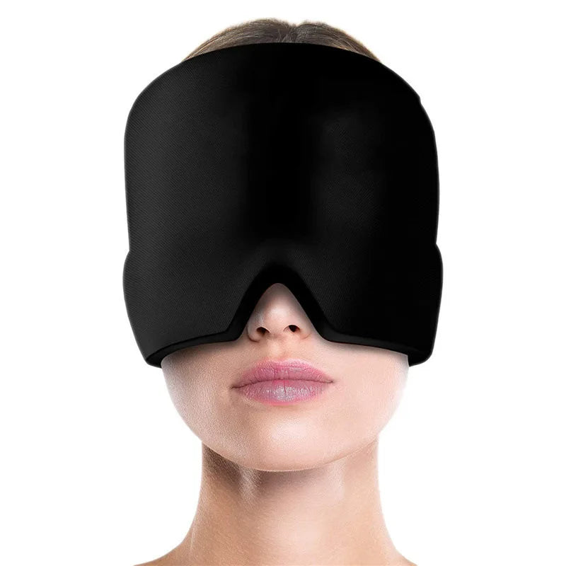 Ice Gel Migraine Relief Hat | Cold Compress Therapy | Headache & Eye Pain Relief Cap