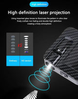 Wireless HD Laser Car Door Projector - 2/4pcs, Auto Accessory, No Wiring Required, Battery-Powered,  for Easy Night Entry