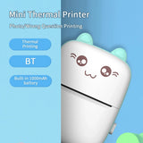 58mm Mini Portable Thermal Printer | Wireless Bluetooth | Photos, Labels & QR Codes | 200DPI | Pink & Blue