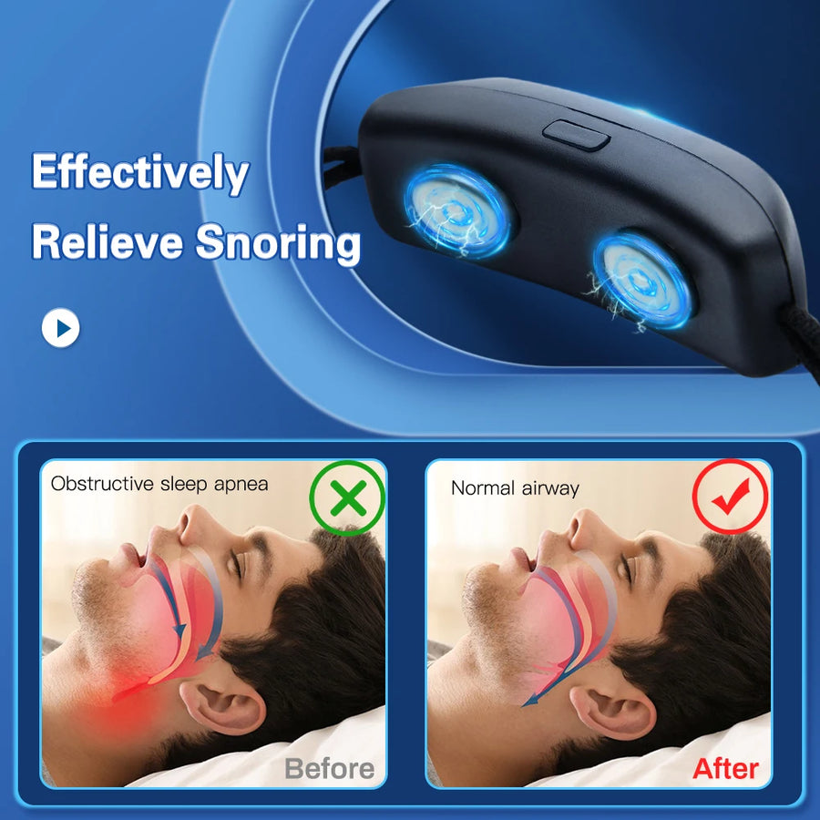 EMS Anti-Snore Device | Pulse Stop Snoring Sleep Aid | Comfortable Wristband