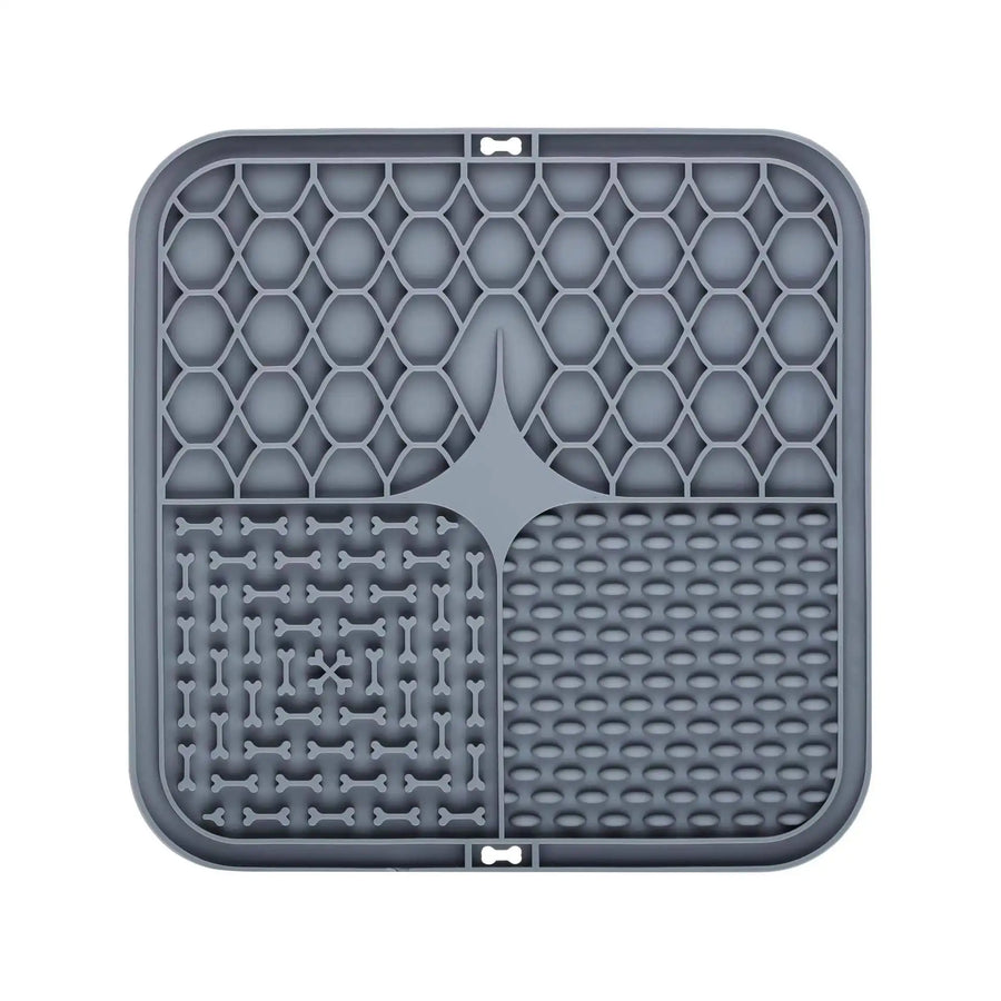 Silicone Dog Lick Mat with Suction Cup | Calming Distraction for Bath Nail Trimming | Slow Feeder for Yogurt Peanut Butter
