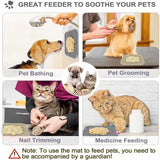 Silicone Dog Lick Mat with Suction Cup | Calming Distraction for Bath Nail Trimming | Slow Feeder for Yogurt Peanut Butter