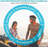 Wireless Bluetooth Headband Earphones Sports Headphones Elastic Headband Music Sleeping Eye Mask Bluetooth Headset