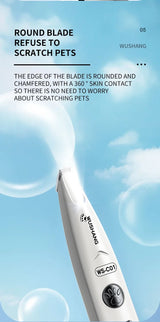 Pet Electric Grooming Trimmer | LED Light | Waterproof | Low Noise | Face, Paw, Ear & Hip | Dogs & Cats