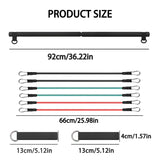 Pilates Resistance Band Kit | Portable Home Gym Set | Full Body Workout