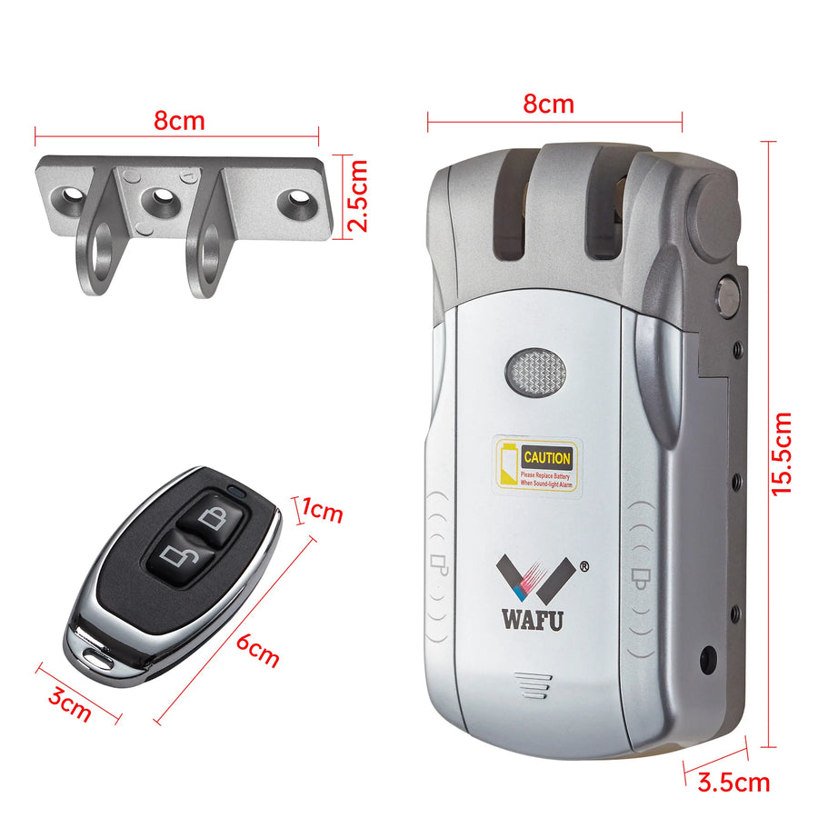 WAFU Smart Door Lock | Fingerprint & Password | WiFi & Bluetooth | Remote App Control