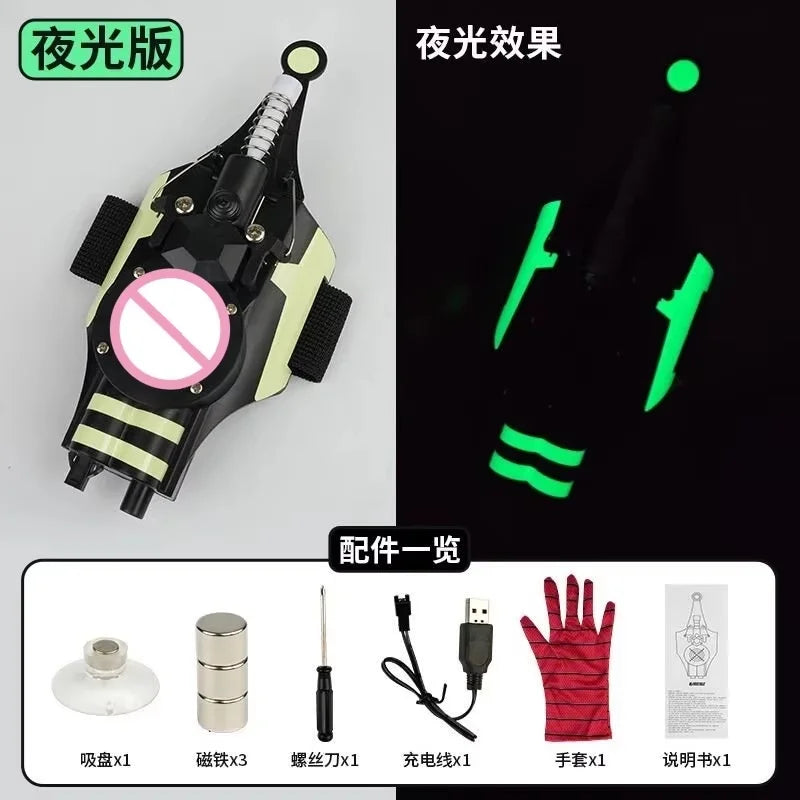 Spider-Man Web Shooter | Wrist Launcher Toy | LED Luminous | Kids Cosplay Gift