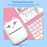 58mm Mini Portable Thermal Printer | Wireless Bluetooth | Photos, Labels & QR Codes | 200DPI | Pink & Blue