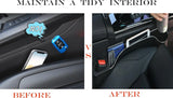 Car Seat Gap Filler Organizer- Upgrade Car Side Seat Gap Filler with Cup Holder and Phone Holder- Car Seat Gap Organizer for Pre