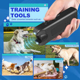 Ultrasonic Dog Repeller | 3-in-1 Anti-Barking Deterrent | Safe Training Device & Flashlight