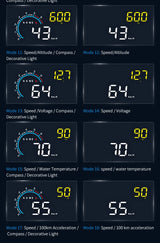Car Head Up Display OBD + GPS HUD Display Digital GPS Speedometer Water Temp Voltage Fuel Tachometer Speed Alarm Electronic Part