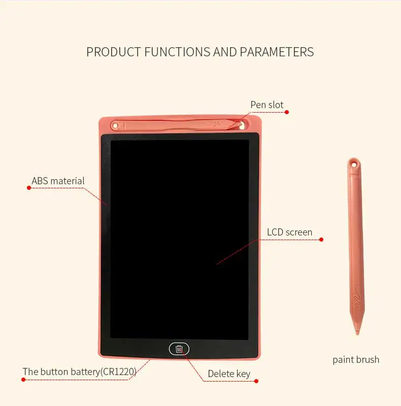 8.5-Inch LCD Writing Tablet | Electronic Doodle Pad | Eye-Safe Drawing Toy for Kids