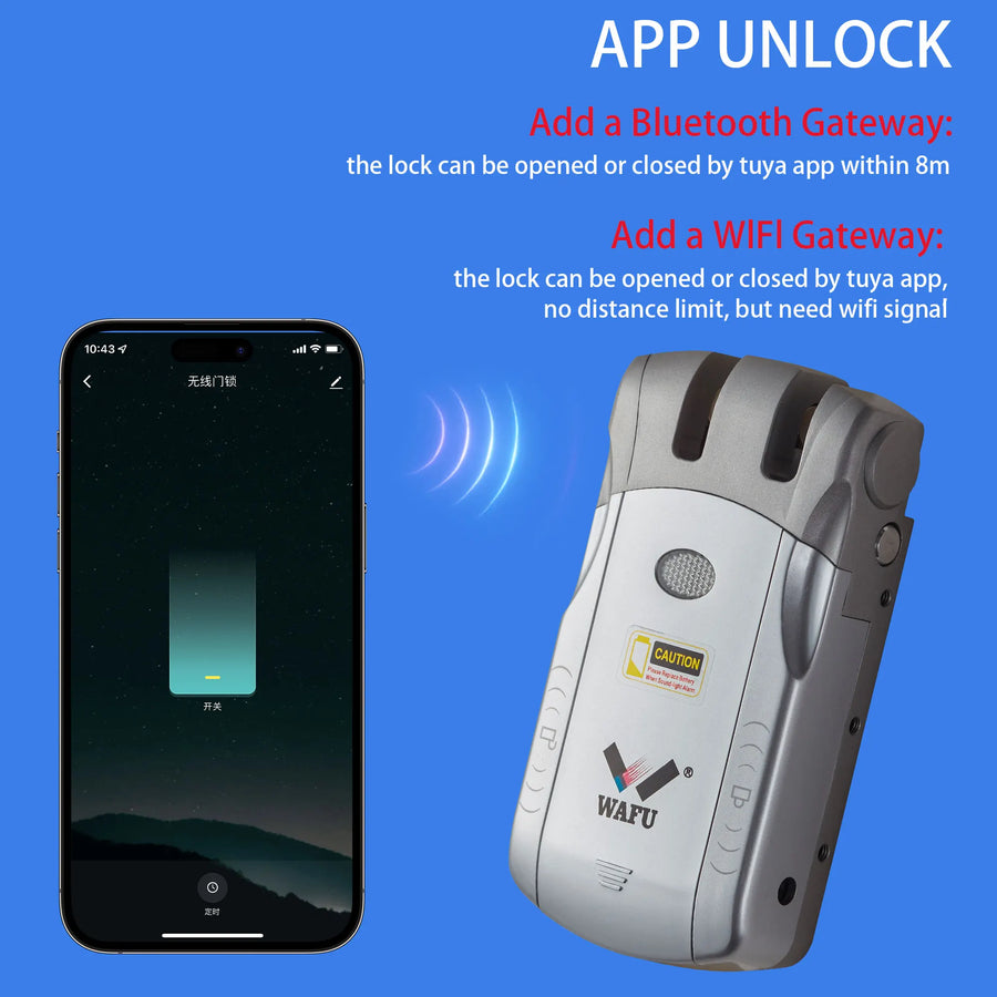 WAFU Smart Door Lock fingerprint and password