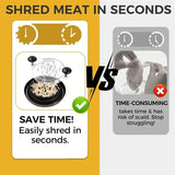 Meat Chicken Shredder Tool | Stainless Steel | Mincing Machine with Lid | Kitchen Grinder
