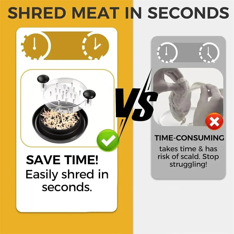 Meat Chicken Shredder Tool | Stainless Steel | Mincing Machine with Lid | Kitchen Grinder