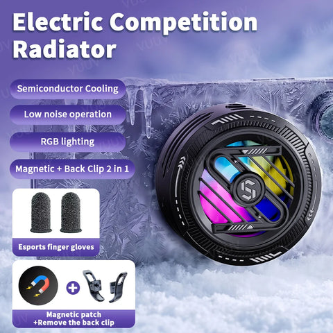 Portable Magnetic Phone Cooler With Semiconductor Freeze And RGB Light Mobile-phone Radiator For iPhone MagSafe Series Android
