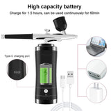 Cordless Airbrush Nail Machine | Wireless Nail Art Compressor & Varnish Sprayer