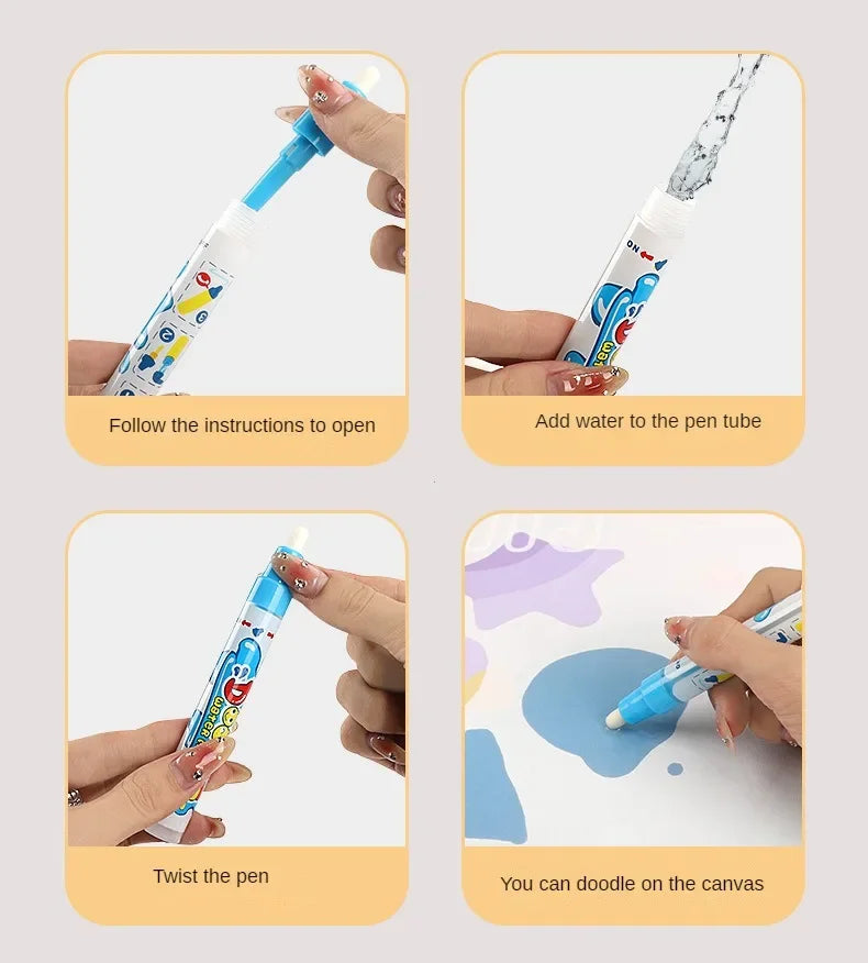 Magic Water Drawing Mat | 100x80cm Reusable | Montessori Painting Board | Educational Kids Toy