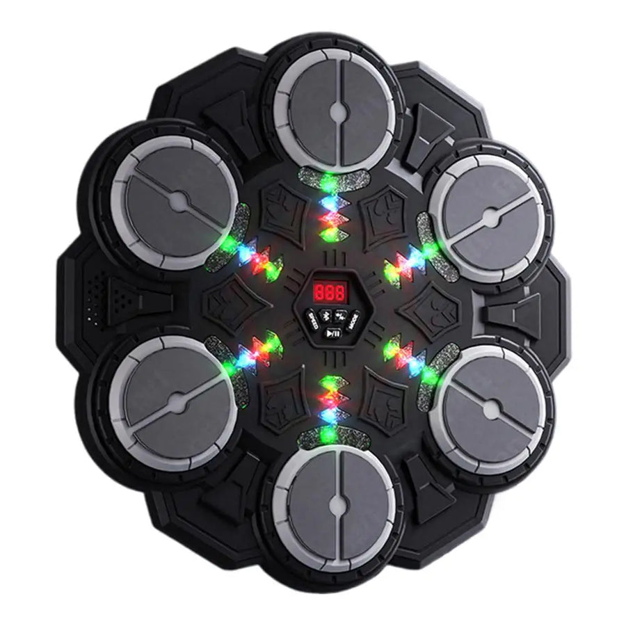 Smart Music Boxing Machine | Wall-Mounted | Bluetooth | LED Lights | 9 Speeds | Kids & Adults