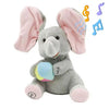 Hide-and-seek Elephant Plush Toy Elephant Toys Plush Singing Elephant With Ears Moving Interactive Toys Stuffed Animal Toy