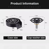 Kitchen Sink Glass Rinser Automatic Cup Washer High Pressure Water Sprayer for Bottles Cups