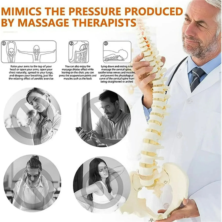 Cervical Neck Stretcher & Shoulder Massager | Trigger Point Relief | Portable Device