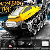JJRC Q183 RC Tank Amphibious Tracked Tank Remote Control All Terrain Truck Climbing Off-Road Vehicle Waterproof Toy Kid Gifts