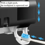 3-in-1 UV Toothbrush Sanitizer Holder | Toothpaste Dispenser | Wall-Mounted No-Drill