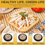 Meat Chicken Shredder Tool | Stainless Steel | Mincing Machine with Lid | Kitchen Grinder
