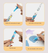 Magic Water Drawing Mat | 100x80cm Reusable | Montessori Painting Board | Educational Kids Toy