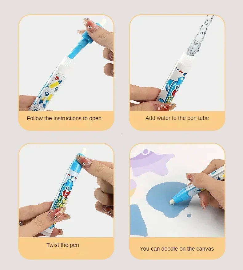 Magic Water Drawing Mat | 100x80cm Reusable | Montessori Painting Board | Educational Kids Toy